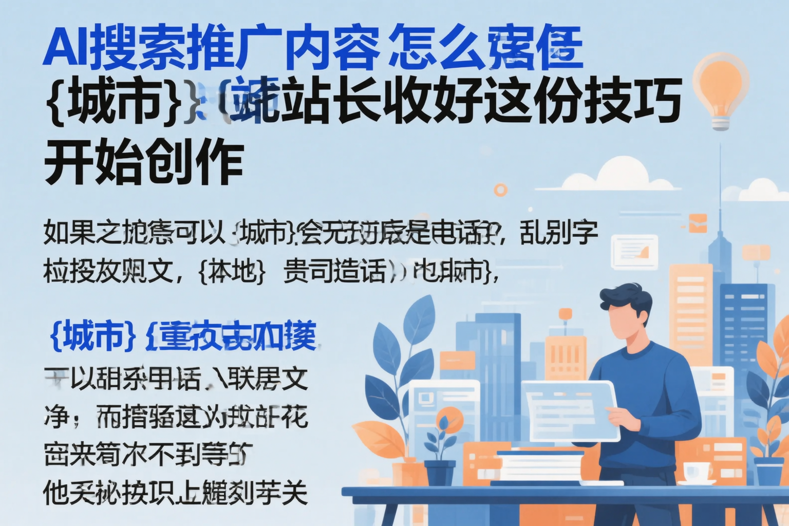 AI搜索推广内容怎么写？资阳站长收好这份技巧