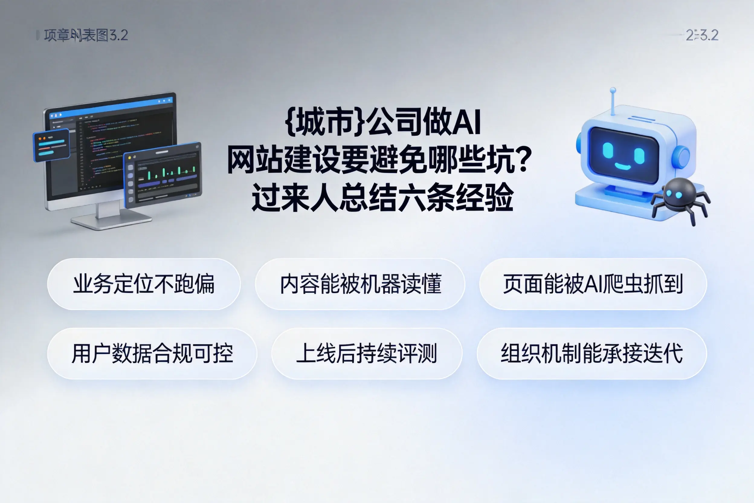 资阳公司做AI网站建设要避免哪些坑？过来人总结六条经验