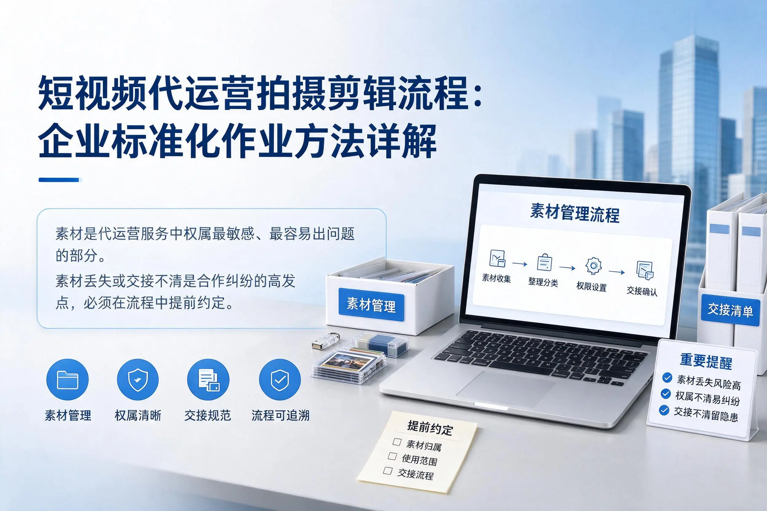 短视频代运营拍摄剪辑流程:资阳企业标准化作业方法详解