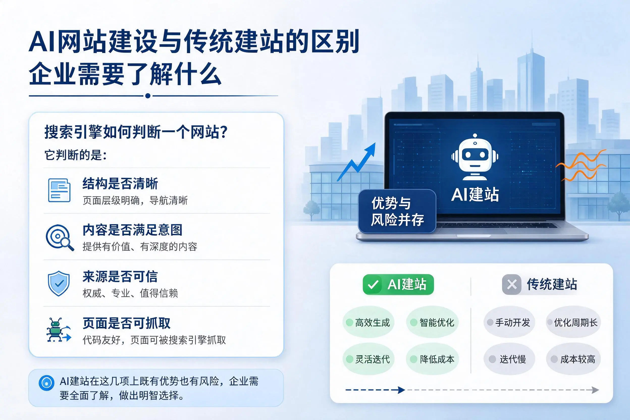 AI网站建设与传统建站的区别，资阳企业需要了解什么