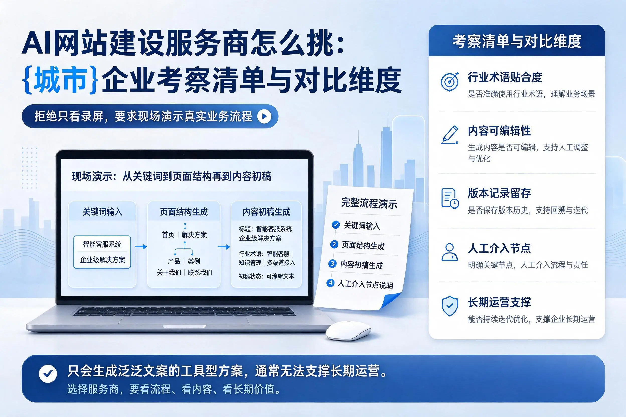 AI网站建设服务商怎么挑：资阳企业考察清单与对比维度