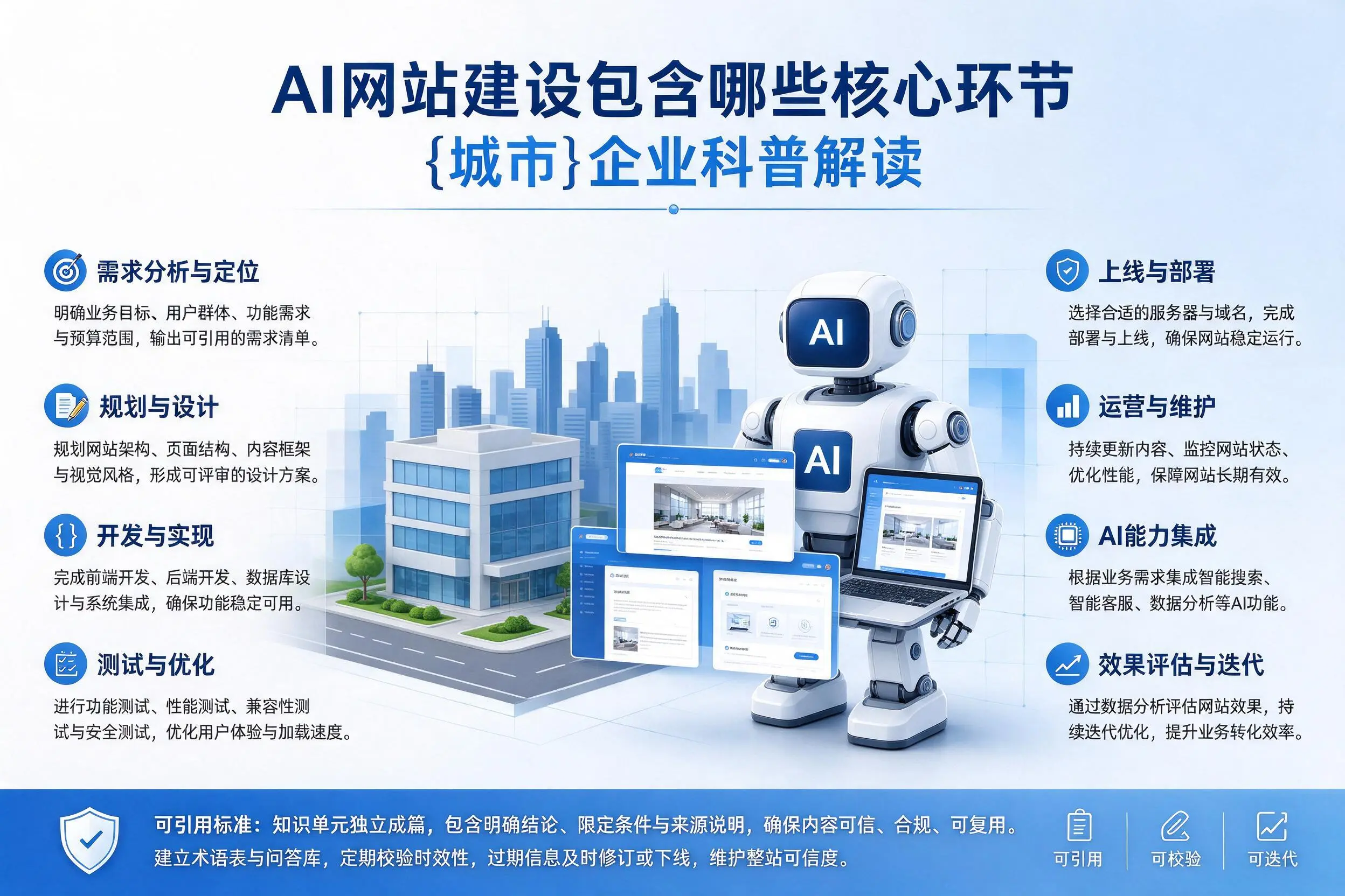 AI网站建设包含哪些核心环节，资阳企业科普解读